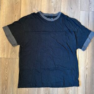 Women’s Aerie Oversized Black and Gray T-Shirt